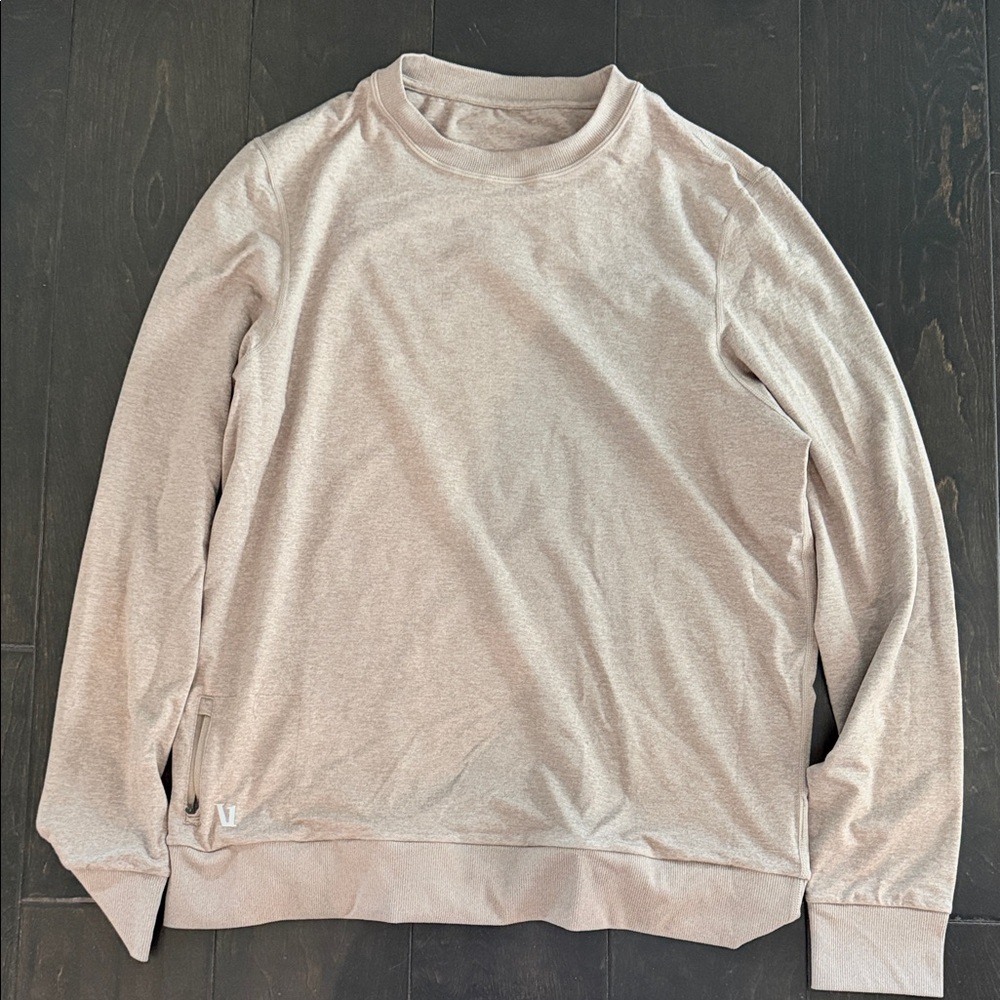 Vuori Ponto Tan Crewneck Sweater